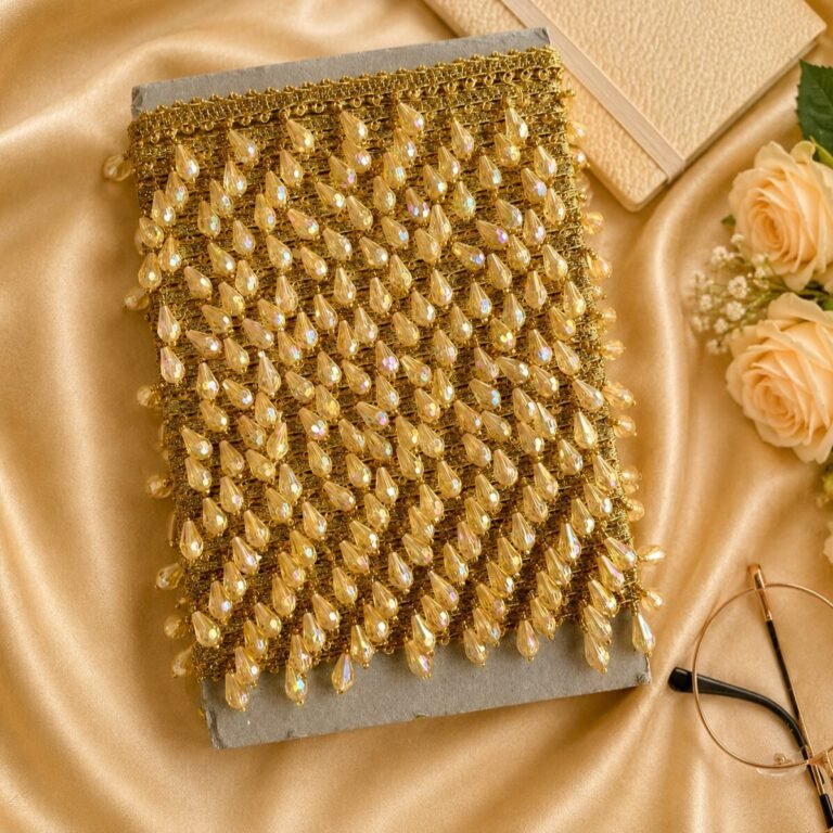 golden cytstal latkan lace