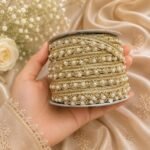gold moti lace