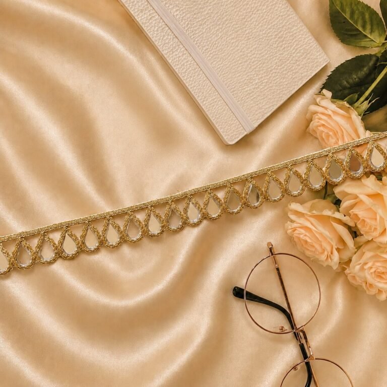 golden mirror glass lace