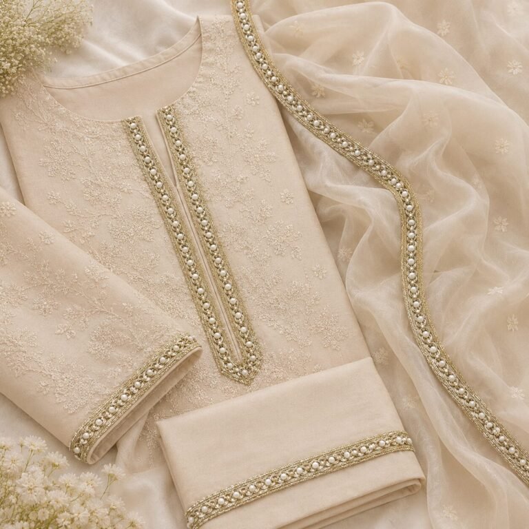 gold moti lace