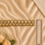 Zexira Golden Mirror Handwork 9 Meter 1 Inch Lace Border - Image 2
