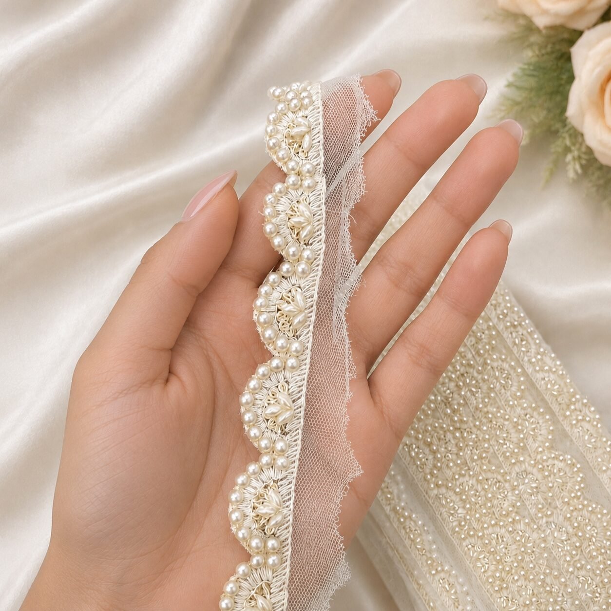 offwhite handwork lace offwhite handwork lace