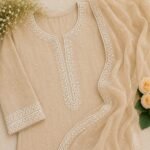 Zexira OffWhite Cotton Sequence Cut Work 10 Meter 2 Inch Border Lace