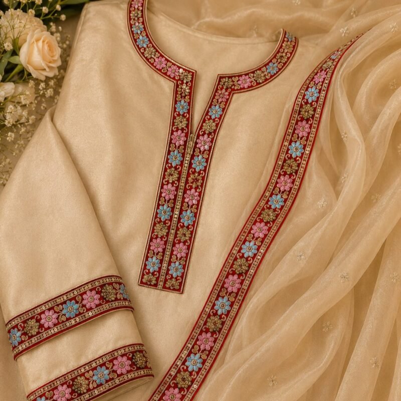red border lace