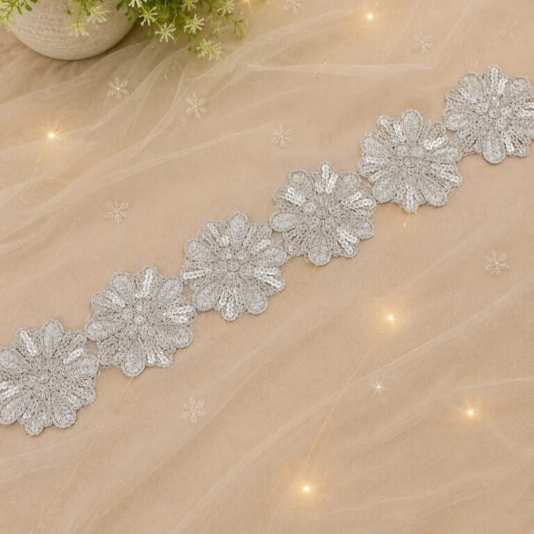 silver patch lace