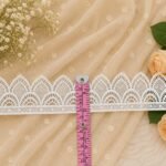 Enhance the beauty of your ethnic and designer outfits with the elegant Zexira White Cotton Cut Work Border Lace. Crafted from premium-quality cotton material, this beautiful lace features an intricate cut work pattern that adds a sophisticated and stylish touch to any garment. With a generous length of 10 meters and a width of 2 inches, it is perfect for multiple sewing, tailoring, and decorative projects. The classic white color complements a wide range of fabrics and outfits, making it an ideal choice for kurtis, suits, dupattas, sarees, lehengas, blouses, gowns, and Pakistani dresses. The delicate cut work design creates a graceful and premium look, making your outfits stand out during festivals, weddings, parties, and special occasions. Made with high-quality cotton, this border lace is soft, durable, lightweight, and easy to stitch. It can also be used for DIY craft projects, home décor accents, gift wrapping, and fashion accessories. Whether you are a designer, boutique owner, or fashion enthusiast, this versatile lace is a perfect addition to your collection. Product Details: Brand: Zexira Color: White Material: Cotton Design: Cut Work Border Lace Length: 10 Meter Width: 2 Inch Soft, Durable & Easy to Stitch Suitable for Suits, Dupattas, Sarees, Blouses, Kurtis, Lehengas, Gowns & Craft Decoration Add a touch of elegance and timeless charm to your creations with the premium-quality Zexira White Cotton Cut Work Border Lace. Inspired by traditional cutwork lace styling commonly used for dress, saree, and decorative borders.