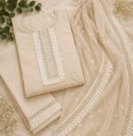 Zexira Beautiful White Cotton Tassel 3 Inch 9 Meter Border Lace