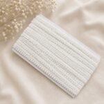 Zexira White Cotton Kinari 1 Inch 25 Meter Lace