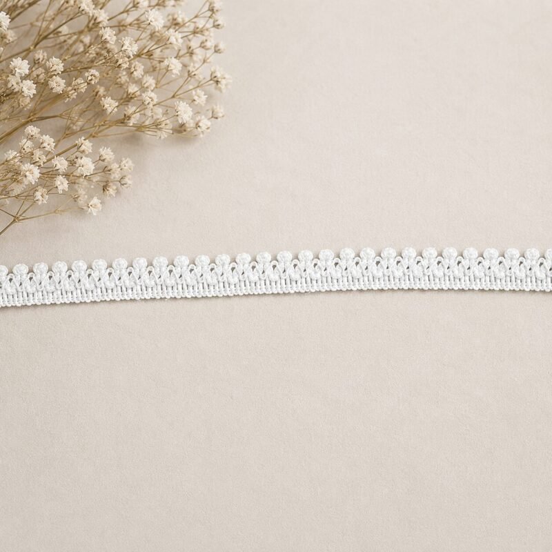 Zexira White Cotton Kinari 1 Inch 25 Meter Lace