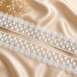 Zexira White Organza Flower 9 Meter 2 Inch Border Lace - Image 3