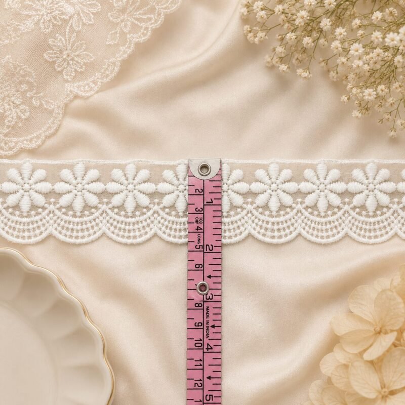 white organza lace
