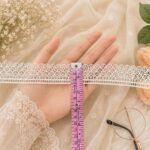 White Cotton Sequence Cut Work 10 Meter 2 Inch Border Lace