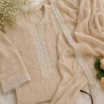 White Cotton Sequence Cut Work 10 Meter 2 Inch Border Lace