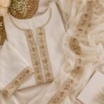 Zexira Mate Gold Zariwork Flower 9 Meter 2 Inch Border Lace - Image 4