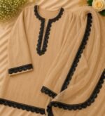 Zexira Black Sequence Cutwork 1 Inch 9 Meter Lace