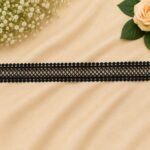 Zexira Black Cotton Jointer 2 inch 10 Meter Lace Border