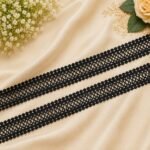 Zexira Black Cotton Jointer 2 inch 10 Meter Lace Border