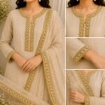 Zexira Golden Sitara Sequence 2 Inch 9 Meter Border Lace