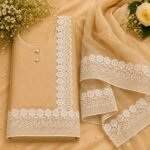Zexira White Cotton Gpo 3Inch 5 Meter Border Lace