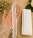 Zexira Beautiful White Net Organza Cutwork 1 inch 10 Meter Lace
