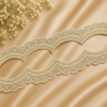 Zexira Golden Zari Stone Cutwork 9 Meter Border Lace