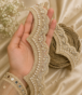Zexira Golden Zari Stone Cutwork 9 Meter Border Lace