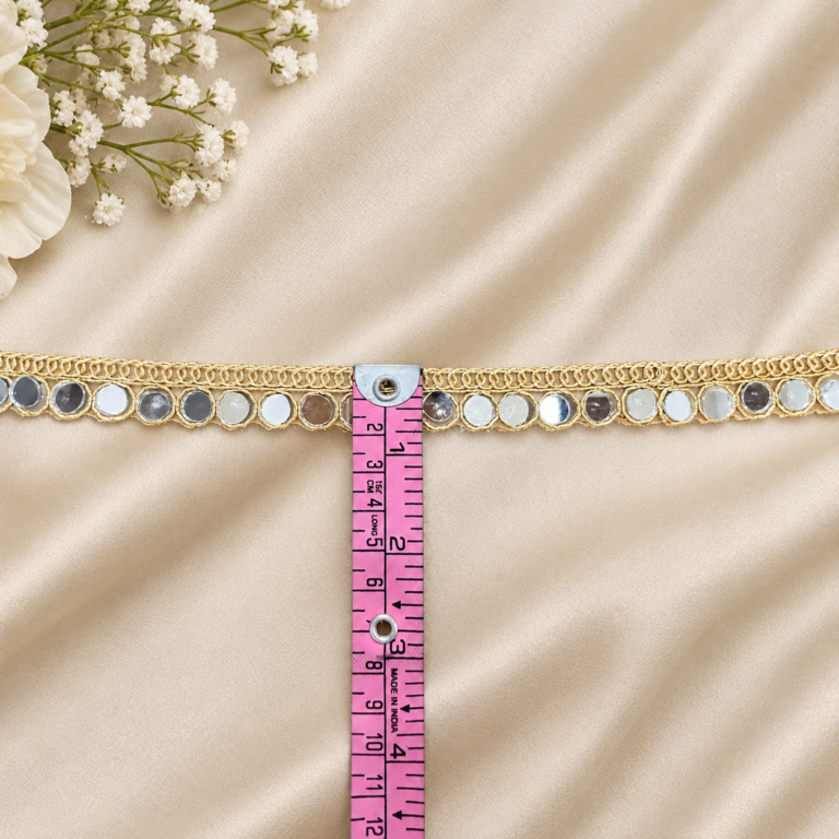 Zexira Golden Mirror Hanwork 1 Inch 9 Meter Lace