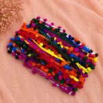 Zexira Beautiful Multicolor Pom Pom 25 Lace