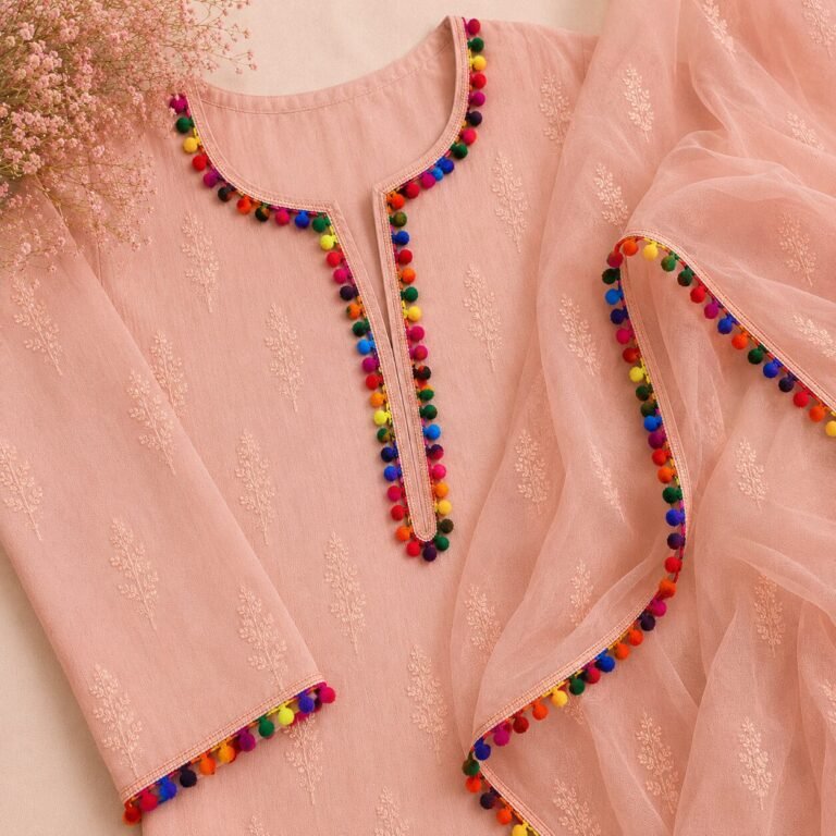 Zexira Beautiful Multicolor Pom Pom 25 Lace