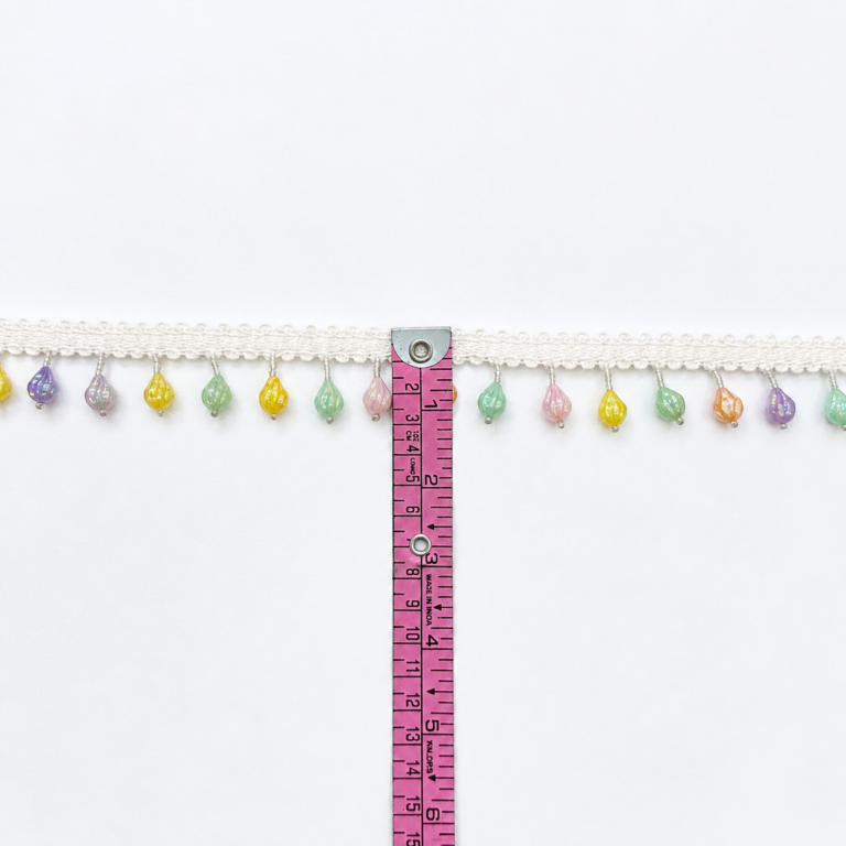 Zexira Multicolour Moti 8 Meter Latkan Lace