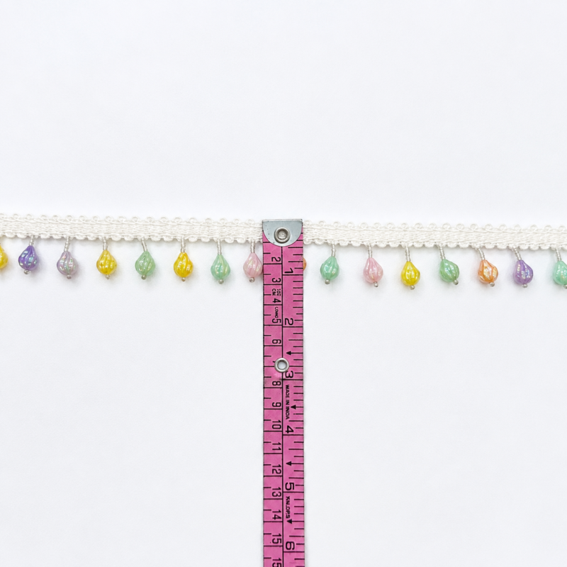 Zexira Multicolour Moti 8 Meter Latkan Lace